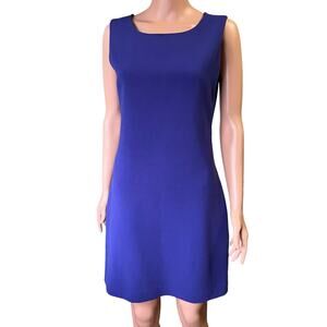 T Tahari Purple Sleeveless Low Back Dress 6 Sleeveless Party Career Date Night